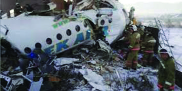 Jet with 100 people on board crashes in Kazakhstan’s Almaty airport during take-off, at least 9 killed