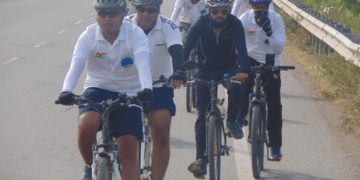 Cycle expedition: Navy personnel create awareness on coastal security