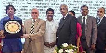 Lifetime achievement award conferred on former Anna University VC  Balaguruswamy