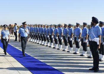 Air Marshal S K Ghotia visits Air Force Station in Bhuj