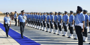 Air Marshal S K Ghotia visits Air Force Station in Bhuj