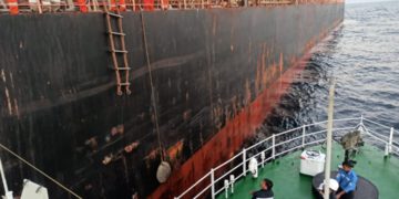 ICG rescues an injured Myanmar national from a civil vessel near Porbandar