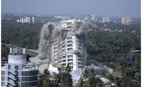 Illegal Maradu flats in Kochi razed in 9 seconds with controlled implosion
