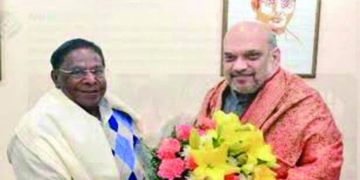 Narayanasamy seeks statehood for Puducherry and more central assistance; meets Shah, Nirmala Sitharman