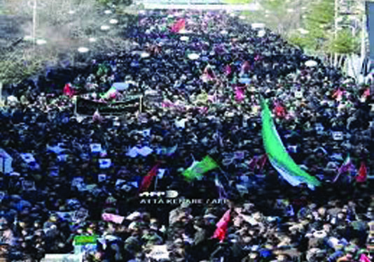 35 mourners killed; over 50 injured in stampede at funeral for slain general Qassem Soleimani in Iran