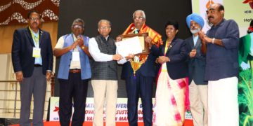Lifetime Achievement Award conferred on TNAU VC Dr. N. Kumar