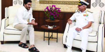 Eastern Naval Commander calls on Chief Minister Jagan Mohan Reddy