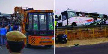 20 feared dead, several injured as Ernakulam-bound KSRTC bus collides with container near Avinashi in Tamil Nadu