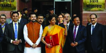 Finance Minister Nirmala Sitharaman leaves for Parliament with ‘Bahi Khata’ to present Budget 2020   