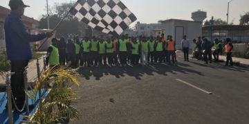 Air Warriors pay homage to Gandhiji by undertaking 50-km night walkathon