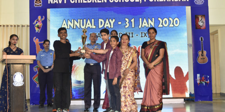 Integrated Navy Children School at Porbandar celebrates annual day