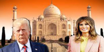 BJP-ruled Uttar Pradesh and Gujarat vie with each other in impressing Trump