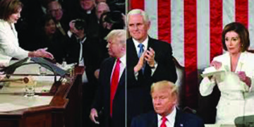 Trump and Pelosi snub each other