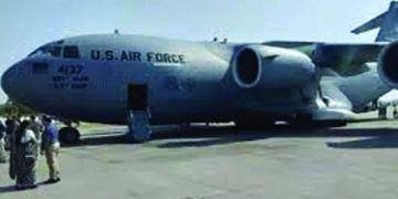 Rupani visits Motera Stadium ahead of Trump’s visit, US Air Force plane arrives