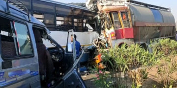 8 dead, 22 injured in bus-tanker-jeep collision near Songadh