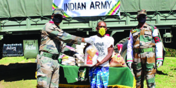 OPERATION NAMASTE: MRC Wellington distributes essentials to migrant labourers under `Sahayata’ programme