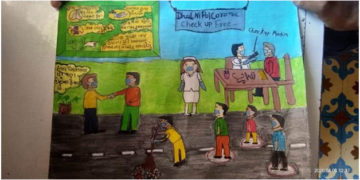 Brihati Foundation holds online drawing contest for Dhal ni Pol kids on Covid 19