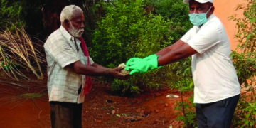 SST of TVS Motors distributes about 14,000 food packets in Hosur