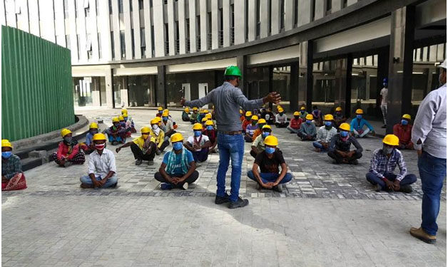 WTC GIFT City resumes construction work with adequate safety measures