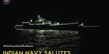 Salute to `Corona Warriors’ from Sky to Sea: Fighter planes flypast, copters shower flower petals, Naval ships illuminate