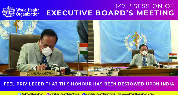 Union Health Minister Harsh Vardhan takes charge as WHO Executive Board Chairman