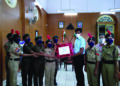 NCC Cadets make and donate face masks to Mysuru Dy Commissioner