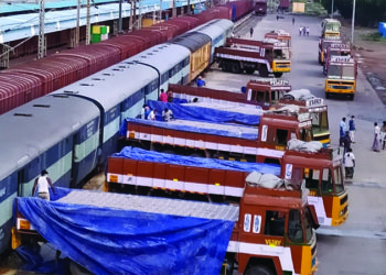 Salem Divn of Southern Railway sends milk, medicines to Assam Rifles by special parcel train