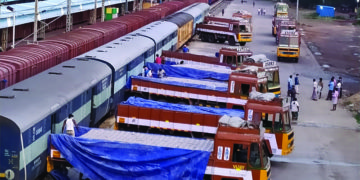 Salem Divn of Southern Railway sends milk, medicines to Assam Rifles by special parcel train