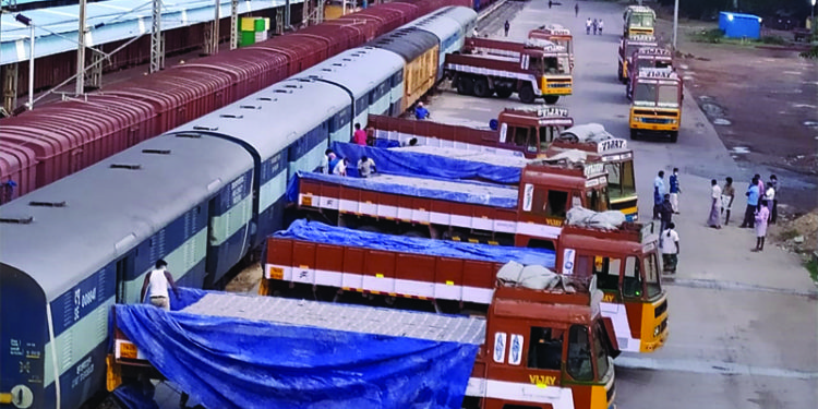 Salem Divn of Southern Railway sends milk, medicines to Assam Rifles by special parcel train