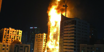 Massive fire breaks out in residential tower in Sharjah