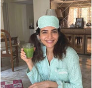 Our beautiful mornings should start with a healthy drink, says Karishma Tanna