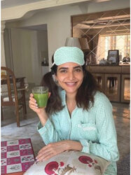 Our beautiful mornings should start with a healthy drink, says Karishma Tanna