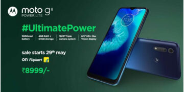 Motorola launches the all-new moto g8 power lite in India
