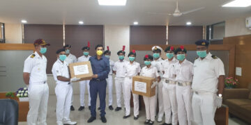 Exercise NCC Yogdan: NCC cadets distribute  25,000 hand-stitched  masks for needy at 21 towns in Gujarat