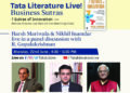 Second session of Tata Literature Live on Business Sutras on June 22