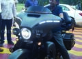 CJI S.A. Bobde checks out an high-end Harley Davidson, pictures go viral in social media