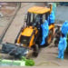 Covid victim’s body carried to cremation ground on JCB in AP
