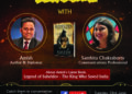 Author and Diplomat Amish Tripathi talks about his latest release – Legend of Suheldev: The King Who Saved India – today evening at 7 p.m.