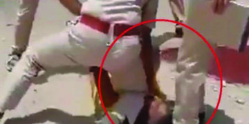 Jodhpur policeman kneels on man to control him; slammed for his approach