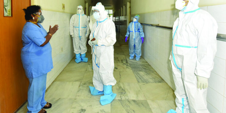 Telangana Governor visits NIMS; extends moral support to healthcare personnel