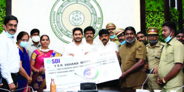 Andhra CM releases Rs. 262 crore to beneficiaries under Vahana Mitra scheme