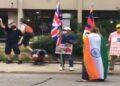Indian-Americans hold protest in front of China’s embassy in Washington