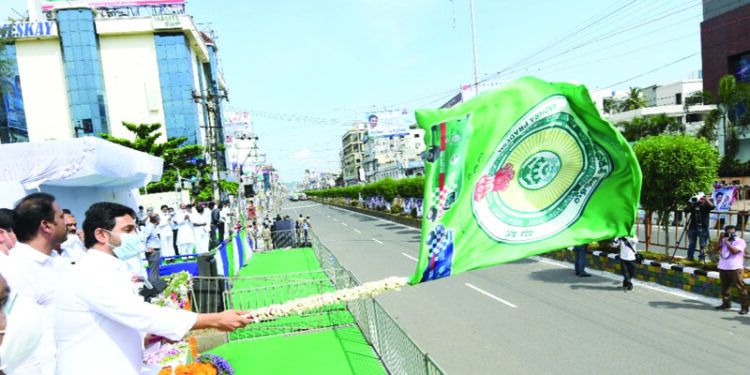 Andhra CM launches 1088 ambulances to beef up state healthcare facilities