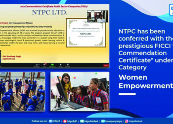 NTPC conferred FICCI “Jury Commendation Certificate” for its flagship Girl Empowerment Mission