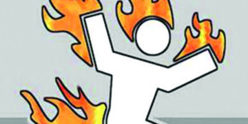 TN VHP functionary attempts self-immolation protesting arrests for drawing “vel” in public places