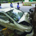 Car hits roadside tree near Tindivanam, five of a family and the driver dies