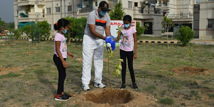 Konark Corps organises massive plantation drive at Jodhpur Military Station
