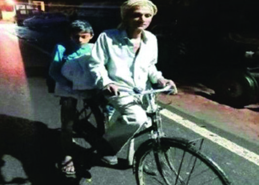 Illiterate man who knows value of education, pedelled 105 km to ferry son to Class 10 exam centre