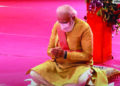 Prime Minister Narendra Modi lays foundation for Ram temple at Ayodhya
