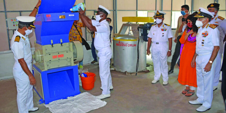 Plastic waste handling facility launched at Kochi Naval base